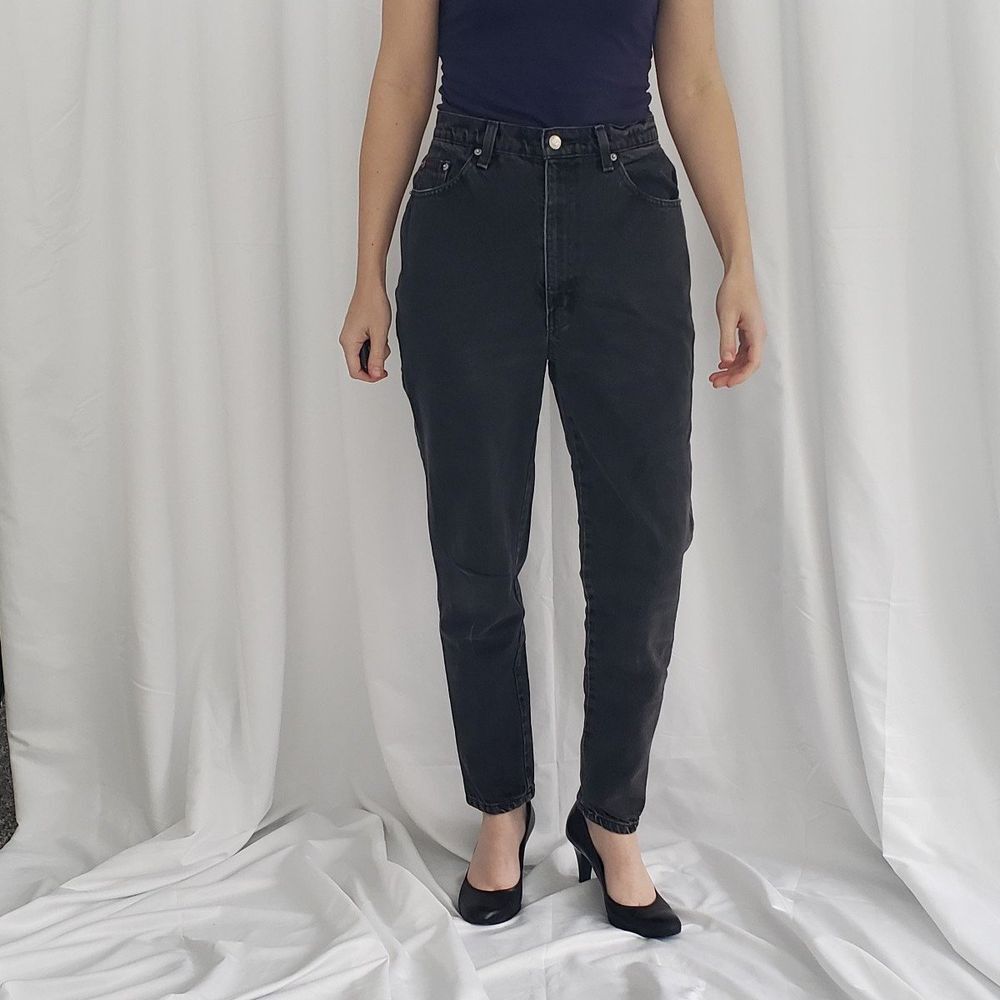 80s/90s Sasson Black High Rise Jeans